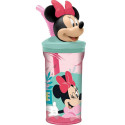 Glāzi ar Salmiņu Minnie Mouse CZ11337 Rozā 360 ml 3D