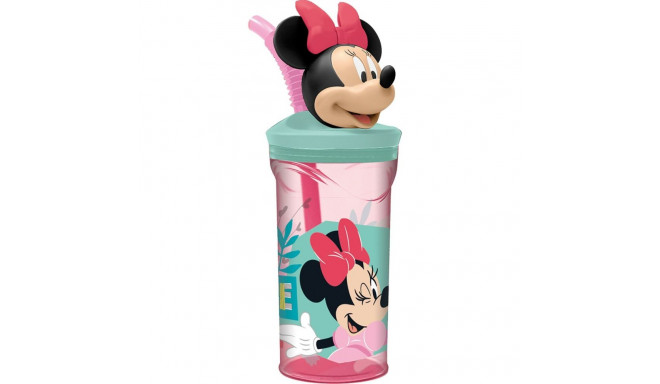 Cup with Straw Minnie Mouse CZ11337 Pink 360 ml 3D