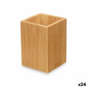 Toothbrush Holder Natural Bamboo Plastic 6,8 x 9,7 x 6,8 cm (24 Units)