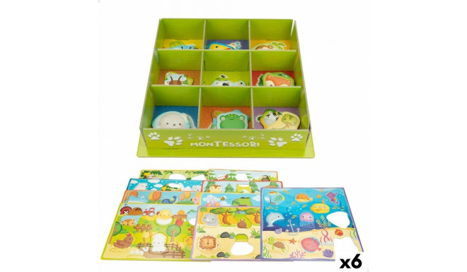 Educational Game Lisciani Giochi 26 x 6 x 26 cm animals Montessori method 67 Pieces (6 Units)