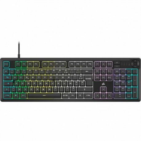 Klaviatuur Corsair K55 Core RGB Must AZERTY