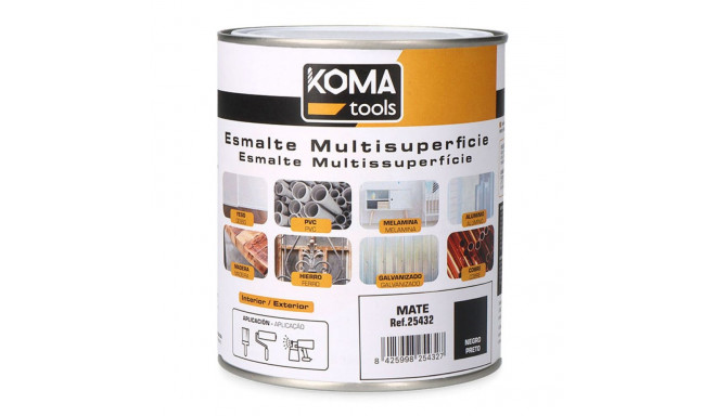 Akrüülemail Koma Tools Must Matt 750 ml