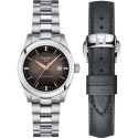 Meeste Kell Tissot T-MY LADY AUTOMATIC W-DIAMONDS Must Hõbedane