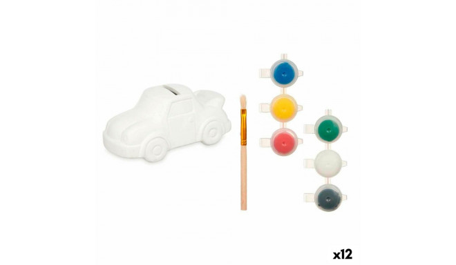 Paint Your Own Money Box Pincello BS2124 BS2124 White 14 x 7 x 7 cm 14,5 x 7,2 x 9,4 cm Car (12 Unit