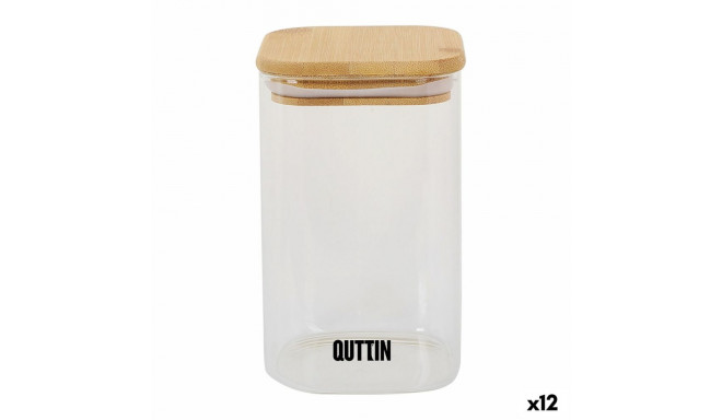 Toidu säilitusksrp Quttin Bambus Borosilikaatklaas 720 ml (12 Ühikut)