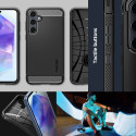 SPIGEN Rugged Armor case for SAMSUNG A55 5G matte black