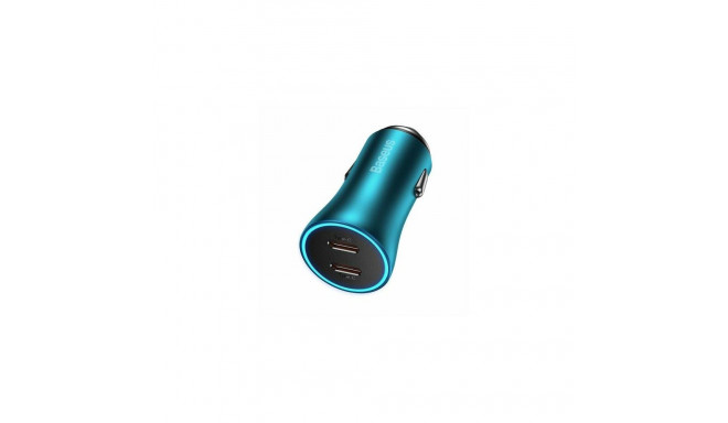 Baseus CGJP000003 mobile device charger Universal Blue Cigar lighter Fast charging Auto