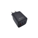Charger GaN 2x USB Type-C, USB Type-A: 65W, PPS