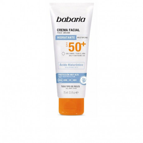 Babaria näokreem Solar hüaluroonhappega SPF50+ 75ml