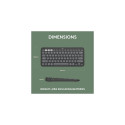 Logitech Pebble Keys 2 K380s Wireless Keyboard, RF Wireless + Bluetooth, US INT, Tonal Graphite