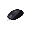 Logitech M90 Wired Mouse, USB Type-A, Optical, 1000 DPI, Grey