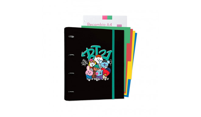 BT21 - Segregator A4 z kolekcji Street Mood z kartkami (4 ringi, gumka)