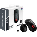 MSI CLUTCH GM41 LIGHTWEIGHT WIRELESS Gaming Mouse 'RGB, upto 20000 DPI, low latency, 74g weight, 80 