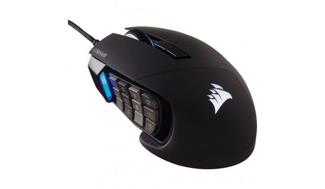Corsair Gaming Mouse Scimitar RGB Elite Optical Wired 17 Keys 18000 dpi black