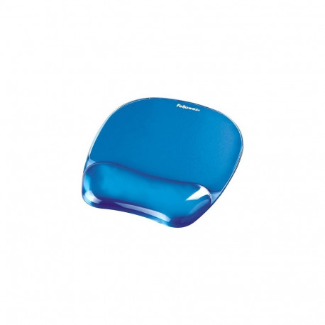 Fellowes CRYSTAL Mouse & Wrist Pad Gel cyan