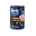 Brit Premium by Nature Chicken with Hearts canned food for dogs 400g