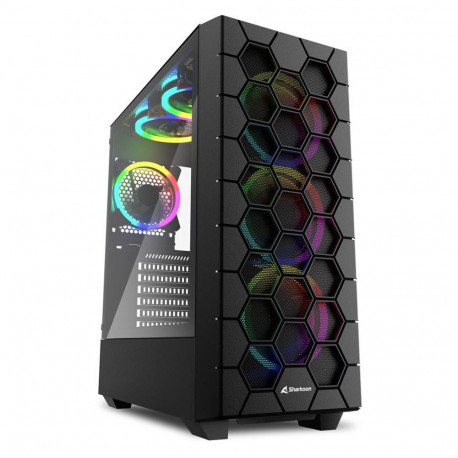 "Midi Sharkoon HEX RGB Black"