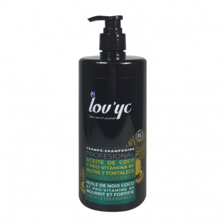 LOVYC ACEITE DE COCO Y PROVITAMINA B5 CHAMPU CABELLO DAÑADO 750ML
