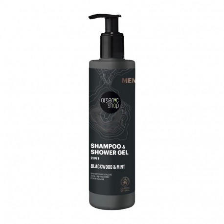 ORGANIC SHOP MEN BLACKWOOD CHAMPU & GEL DE BAÑO 2IN1 280ML
