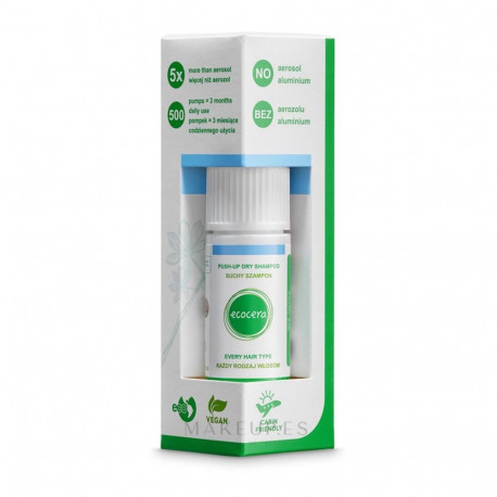 Ecocera kuivšampoon riisi ja tapiokiga kõigile juuksetüüpidele 15g
