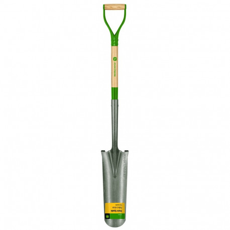 John Deere траншейная лопата с деревянным черенком и D-образной ручкой, 123 см