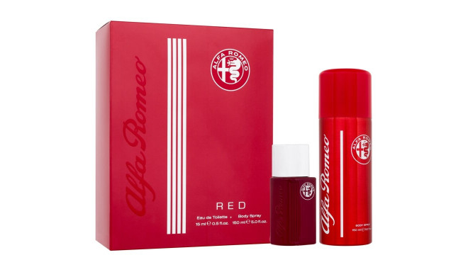 Alfa Romeo Red Eau de Toilette (15ml) (Edt 15 ml + Body Spray 150 ml)