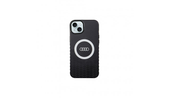 Audi case for iPhone 15 Plus 6,7" black IML Big Logo MagSafe Case