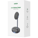 Nabíjecí stanice Ugreen CD317 MagSafe / Qi 2v1 - černá