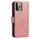 Magnet Case pro Samsung A55 s klopou a peněženkou - růžové