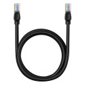 Baseus High Speed ​​​​Cat 5 RJ-45 Ethernet kabel 1000 Mb/s 1,5 m kulatý - černý