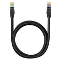 Baseus High Speed ​​​​Cat 5 RJ-45 Ethernet kabel 1000 Mb/s 1,5 m kulatý - černý