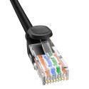 Baseus High Speed ​​​​Cat 5 RJ-45 Ethernet kabel 1000Mb/s 1m kulatý - černý