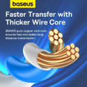 Baseus High Speed ​​​​Cat 5 RJ-45 Ethernet kabel 1000Mb/s 1m kulatý - černý