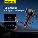 Baseus Enjoyment Pro USB-C (samice) / Lightning (samec) 60W nabíječka do auta - černá