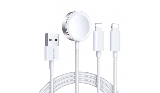 Joyroom S-IW007 3-in-1 cable USB-A magnetic charger - Lightning 1.2m - white