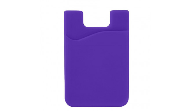 Self-adhesive card case for the back of the phone - purple