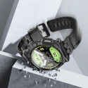 IBLSN ArmorBox Supcase Set pouzdro, řemínek a sklo pro Samsung Galaxy Watch 4/5/6 (44 mm) – černé