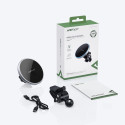Acefast Qi 15W bezdrátová nabíječka do auta, magnetický držák telefonu pro ventilaci, černá (D3 čern
