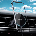 Acefast Qi 15W bezdrátová nabíječka do auta, magnetický držák telefonu pro ventilaci, černá (D3 čern