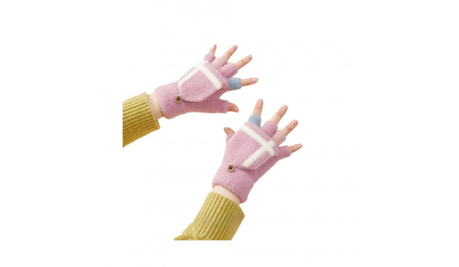 Women's/children's winter telephone gloves - pink