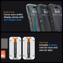 Spigen tempered glass screen protector Glas.tR Ez Fit FC iPhone 15 Pro Max, black 2pcs