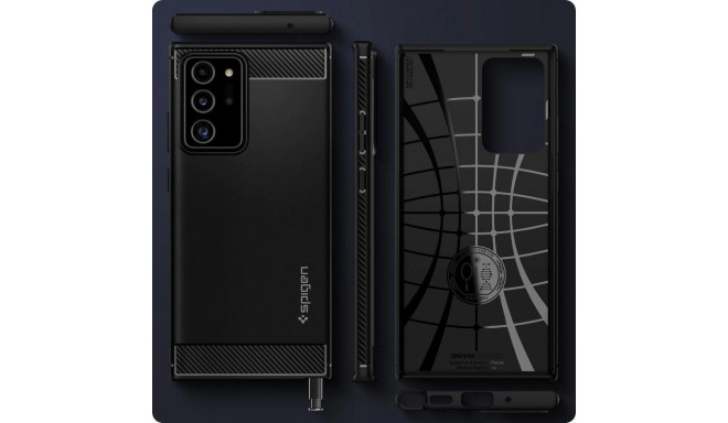 Spigen Rugged Armor Case for Samsung Galaxy Note 20 Ultra - Matte Black