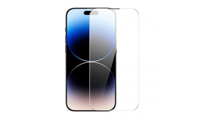 Baseus Full Screen Tempered Glass for iPhone 14 Pro Max with Speaker Cover 0.3mm + Mounting Frame
