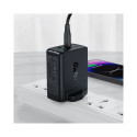 Acefast nabíječka GaN 65W 3 porty (1xUSB, 2xUSB C PD) UK zástrčka černá (A44)