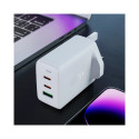 Acefast nabíječka GaN 65W 3 porty (1xUSB, 2xUSB C PD) UK zástrčka černá (A44)