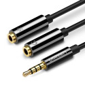 Ugreen kabel kabelový rozbočovač sluchátek mini jack 3,5 mm - 2 x mini jack 3,5 mm (mikrofon + stere