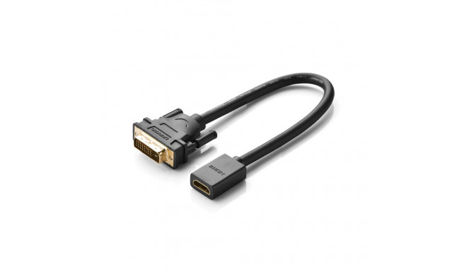 Ugreen cable adapter cable DVI (male) - HDMI (female) 0.15m black (20118)