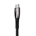 Baseus Glimmer Series rychlonabíjecí kabel USB-A - USB-C 100W 480Mbps 1m černý