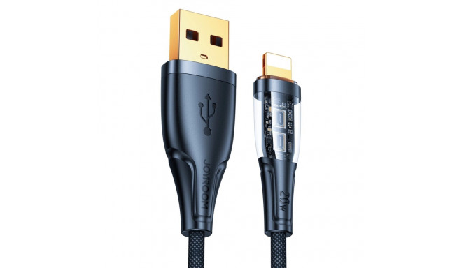 Joyroom Star-Cloud Series A3 USB-A / Lightning Cable 2.4A 1.2m with Smart Switch - Black