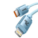 Baseus Crystal Shine Series USB Typ C - Lightning kabel rychlé nabíjení Napájení 20 W 1,2 m modrý (C